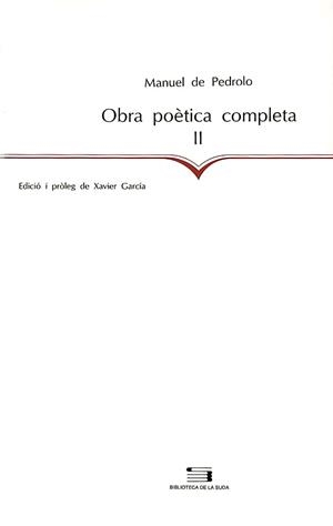 OBRA POETICA COMPLETA 1 MANUEL DE PEDROLO | 9788479353650 | GARCIA, X.