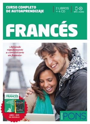 CURSO PONS FRANCES 2 LIBROS+4 CDS+CAZAPALABRAS+DVD | 9788484439233 | PONS
