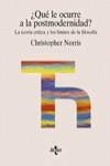 QUE LE OCURRE A LA POSTMODERNIDAD | 9788430931668 | NORRIS, CHRISTOPHER