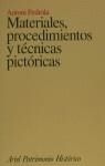 MATERIALES, PROCEDIMIENTOS Y TECNICAS PICTORICAS | 9788434466074 | PEDROLA, ANTONIO