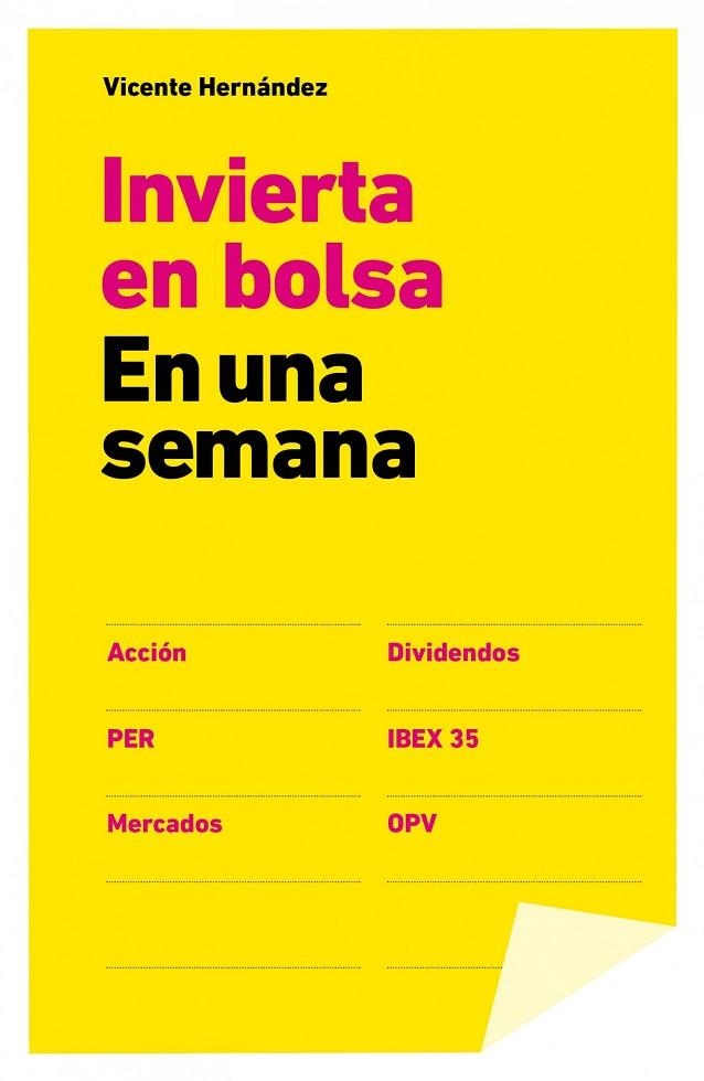 INVERTIR EN BOLSA EN UNA SEMANA | 9788498752656 | HERNANDEZ, VICENTE