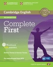 COMPLETE FIRST FOR SPANISH SPEAKERS WORKBOOK WITH ANSWERS WITH AUDIO CD 2ND EDIT | 9788483238233 | THOMAS, BARBARA / THOMAS, AMANDA