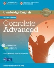 COMPLETE ADVANCED WORKBOOK WITH ANSWERS WITH AUDIO CD 2ND EDITION | 9781107675179 | MATTHEWS, LAURA / THOMAS, BARBARA