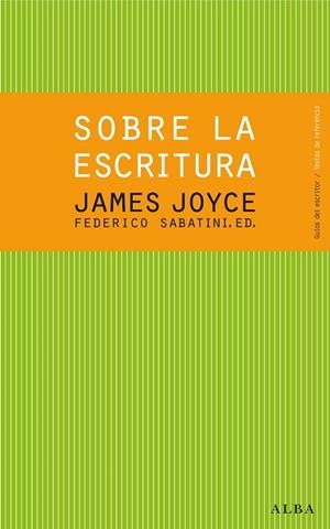 SOBRE LA ESCRITURA | 9788484288619 | JOYCE, JAMES