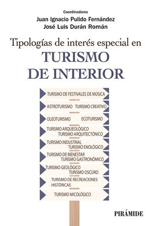 TIPOLOGÍAS DE INTERÉS ESPECIAL EN TURISMO DE INTERIOR | 9788436846157 | PULIDO FERNÁNDEZ, JUAN IGNACIO / DURÁN ROMÁN, JOSÉ LUIS