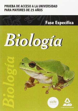 BIOLOGÍA. PRUEBA DE ACCESO A LA UNIVERSIDAD PARA MAYORES DE 25 AÑOS | 9788490934326 | CENTRO DE ESTUDIOS VECTOR, S.L.
