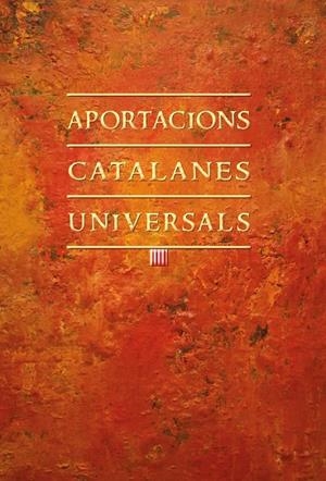 APORTACIONS CATALANES UNIVERSALS | 9788499755540