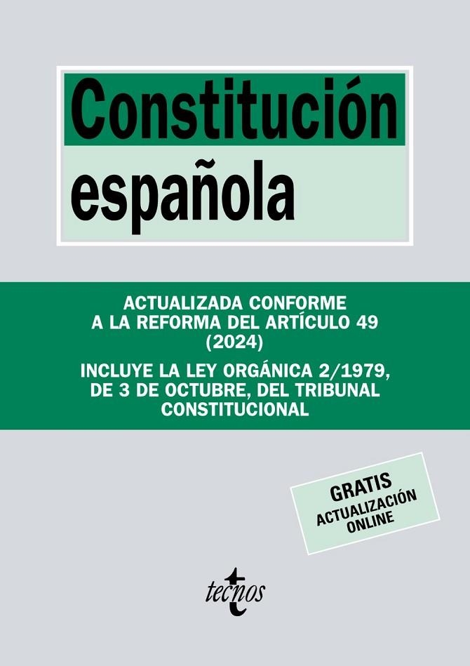 CONSTITUCIÓN ESPAÑOLA | 9788430990399 | EDITORIAL TECNOS