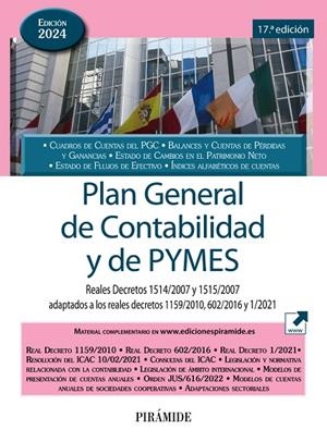 PLAN GENERAL DE CONTABILIDAD Y DE PYMES ED. 2024 | 9788436849837 | EDICIONES PIRÁMIDE