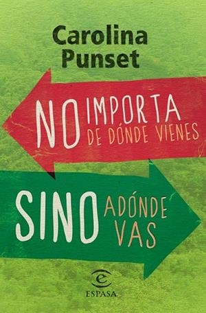 NO IMPORTA DE DONDE VIENES, SINO ADONDE VAS | 9788467028492 | PUNSET, CAROLINA