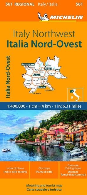 MAPA REGIONAL ITALIA NORD-OUEST 11561 | 9782067263925