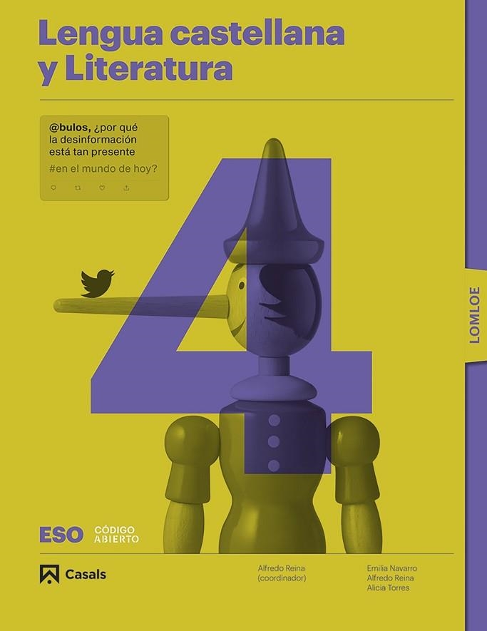 LENGUA CASTELLANA Y LITERATURA 4 ESO LOMLOE | 9788421874189 | AA.VV