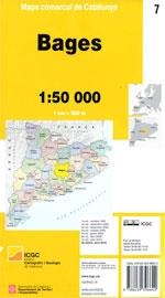 MAPA COMARCAL DE CATALUNYA 1:50 000 - 07 - BAGES (8A EDICIÓ) | 9788439396642