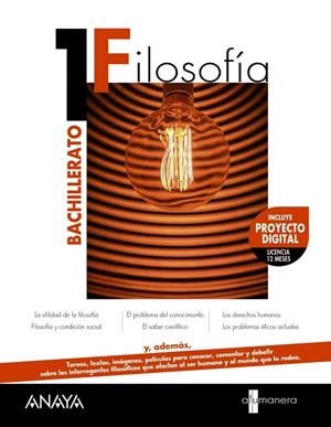 FILOSOFÍA 1 BAT | 9788469882016 | CORCHO ASENJO, ALFREDO / CORCHO ORRIT, ROGER