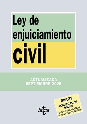LEY DE ENJUICIAMIENTO CIVIL ED 2025 | 9788430993178 | EDITORIAL TECNOS