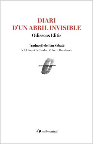 DIARI D'UN ABRIL INVISIBLE | 9788410482852 | ELITIS, ODISEAS