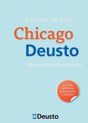 MANUAL DE ESTILO CHICAGO-DEUSTO | 9788415759140 | TORRES RIPA, JAVIERED. LIT.