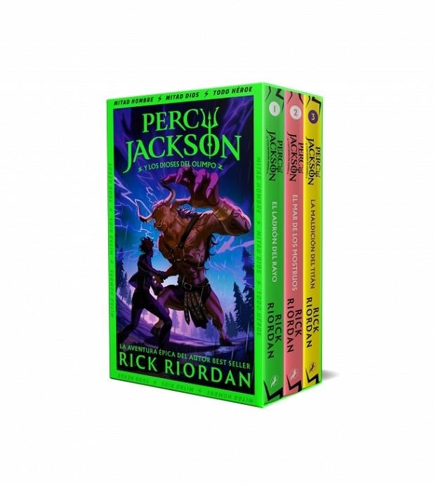 PERCY JACKSON Y LOS DIOSES DEL OLIMPO (ESTUCHE CON: EL LADRÓN DEL RAYO|EL MAR DE | 9788419868541 | RICK RIORDAN