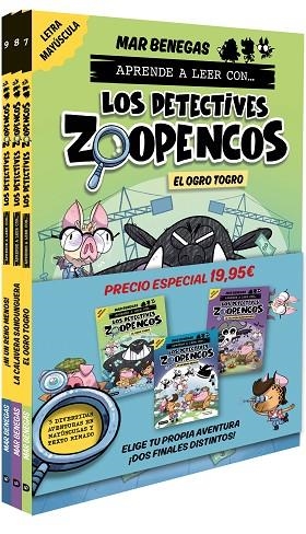 PACK APRENDE A LEER CON... ¡LOS DETECTIVES ZOOPENCOS! 7, 8 Y 9: EN LETRA MAYÚSCU | 9788408310808 | BENEGAS, MAR