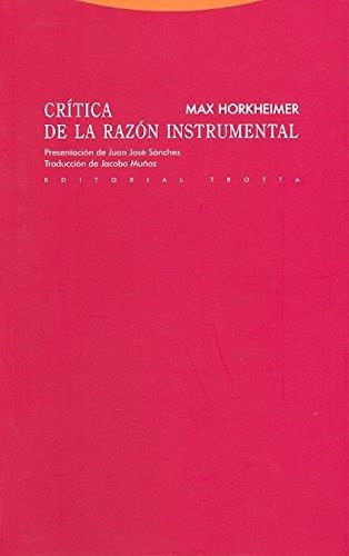 CRÍTICA DE LA RAZÓN INSTRUMENTAL | 9788498791525 | HORKHEIMER, MAX