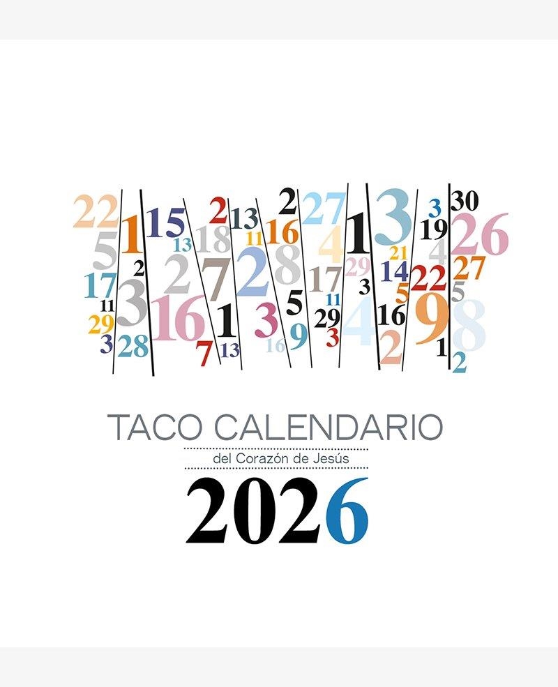 TACO CALENDARIO DEL CORAZÓN DE JESÚS - MESA NÚMEROS - 2026 | 9788427149793 | , GRUPO DE COMUNICACIÓN LOYOLA