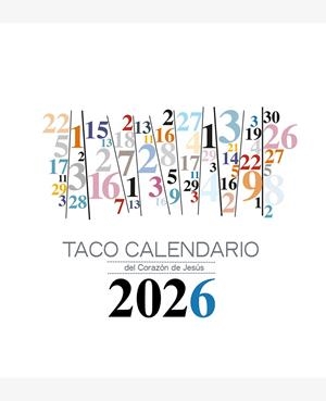 TACO CALENDARIO DEL CORAZÓN DE JESÚS - MESA NÚMEROS - 2026 | 9788427149793 | , GRUPO DE COMUNICACIÓN LOYOLA