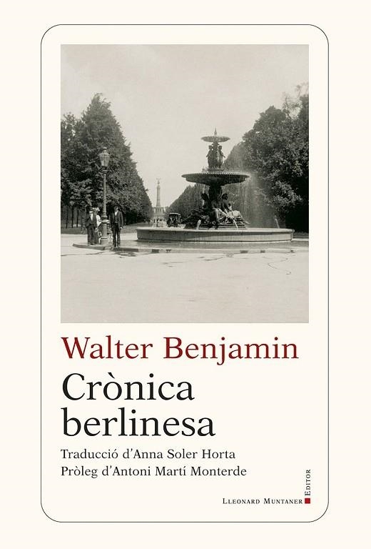 CRÒNICA BERLINESA | 9788410377905 | BENJAMIN, WALTER