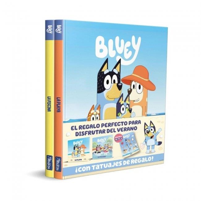 BLUEY. UN CUENTO - ¡A LA PLAYA! ¡A LA PISCINA! PACK CON DOS LIBROS DE BLUEY PARA | 9788448874308