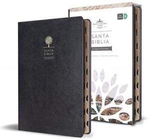BIBLIA REINA VALERA 1960 LETRA GRANDE. SÍMIL PIEL NEGRO | 9781644732168