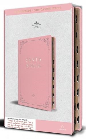 BIBLIA RVR 1960 SIMIL PIEL ROSADA TAMAÑO MANUAL NOMBRES DE DIOS | 9798890982131