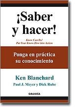 SABER Y HACER | 9788483581087 | BLANCHARD, KEN