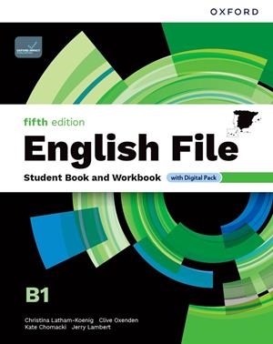 ENGLISH FILE 5TH EDITION B1. STUDENT'S BOOK AND WORKBOOK AND DIGITAL WITHOUT KEY | 9780194143974 | LATHAM-KOENIG, CHRISTINA / OXENDEN, CLIVE / CHOMACKI, KATE / LAMBERT, JERRY
