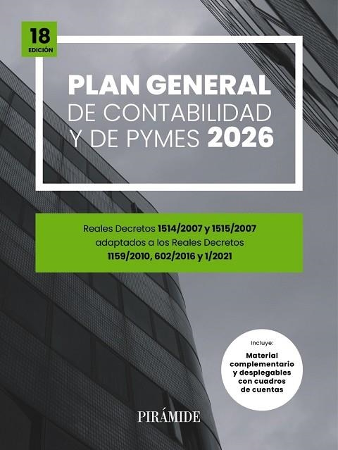 PLAN GENERAL DE CONTABILIDAD Y DE PYMES | 9788436851601 | EDICIONES PIRAMIDE