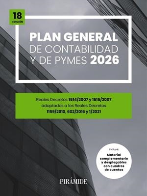 PLAN GENERAL DE CONTABILIDAD Y DE PYMES | 9788436851601 | EDICIONES PIRAMIDE