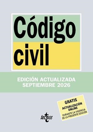 CÓDIGO CIVIL (2026) | 9788430994359 | EDITORIAL TECNOS