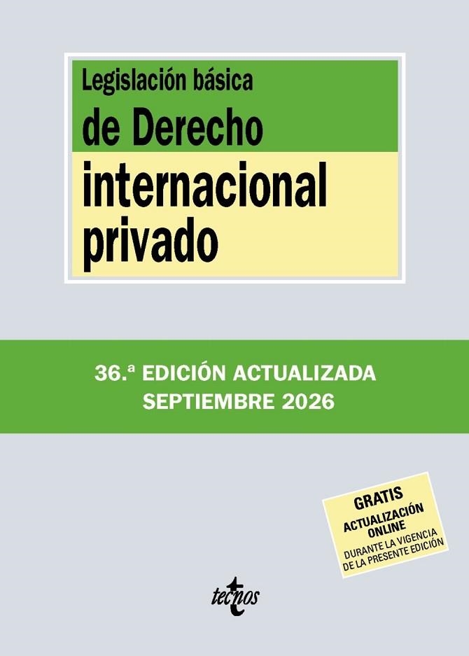 LEGISLACIÓN BÁSICA DE DERECHO INTERNACIONAL PRIVADO (2026) | 9788430994397 | EDITORIAL TECNOS