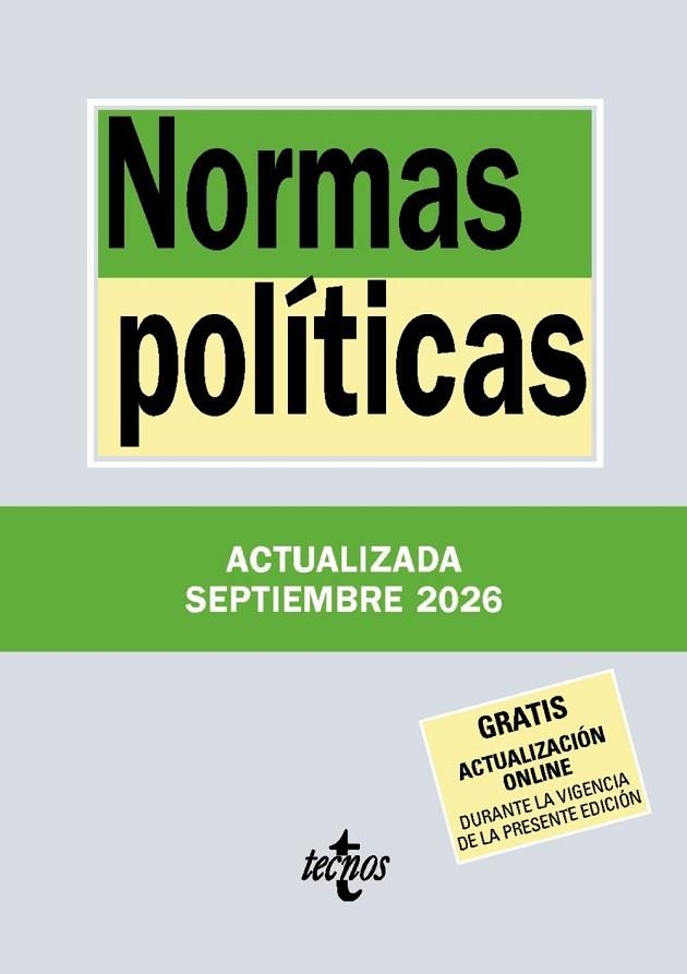 NORMAS POLÍTICAS (2026) | 9788430994434 | EDITORIAL TECNOS
