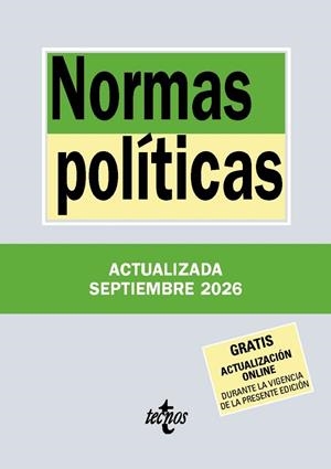 NORMAS POLÍTICAS (2026) | 9788430994434 | EDITORIAL TECNOS