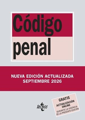 CÓDIGO PENAL (2026) | 9788430994458 | EDITORIAL TECNOS