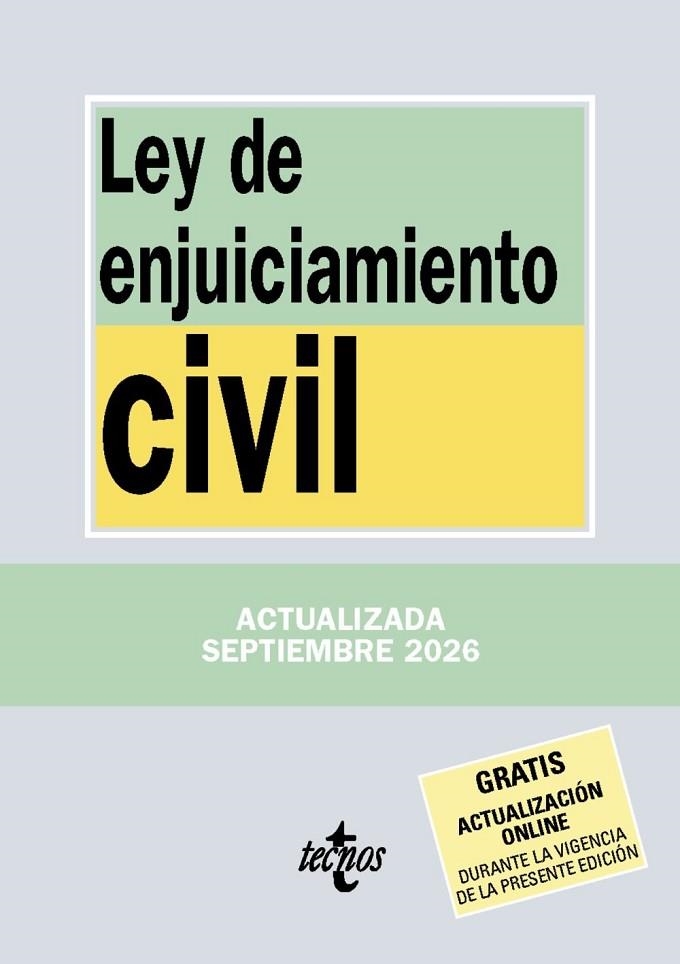 LEY DE ENJUICIAMIENTO CIVIL (2026) | 9788430994526 | EDITORIAL TECNOS