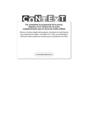 CONTEXT CATALUNYA. 2027. LLENGUA CATALANA I LITERATURA. PAU | 9788448967130 | PÉREZ DÍEZ, ANA / SOLER CANALS, MERCÈ / VILA SUBIRANAS, MARTA