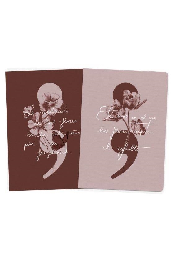 PACK DOS CUADERNOS COSIDOS SARA BUHO | 8432715198406