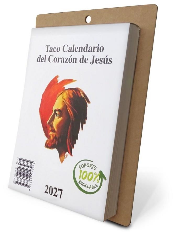 TACO CALENDARIO DEL CORAZÓN DE JESÚS - GRANDE - 2027 | 9788427150591 | DE COMUNICACIÓN LOYOLA, GRUPO