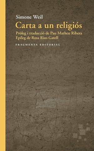 CARTA A UN RELIGIÓS | 9791387548339 | WEIL, SIMONE