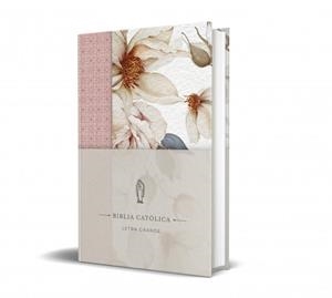 LA BIBLIA CATÓLICA: EDICIÓN LETRA GRANDE. TAPA DURA, TELA ROSADA CON FLORES | 9798890985309 | AMERICA, BIBLIA DE AMÉRICA