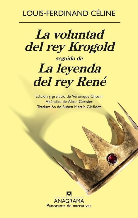 LA VOLUNTAD DEL REY KROGOLD SEGUIDO DE LA LEYENDA DEL REY RENÉ | 9788433950888 | CELINE, LOUIS-FERDINAND