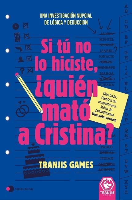 SI TÚ NO LO HICISTE, ¿QUIÉN MATÓ A CRISTINA? | 9791388279249 | TRANJIS GAMES, TRANJIS GAMES