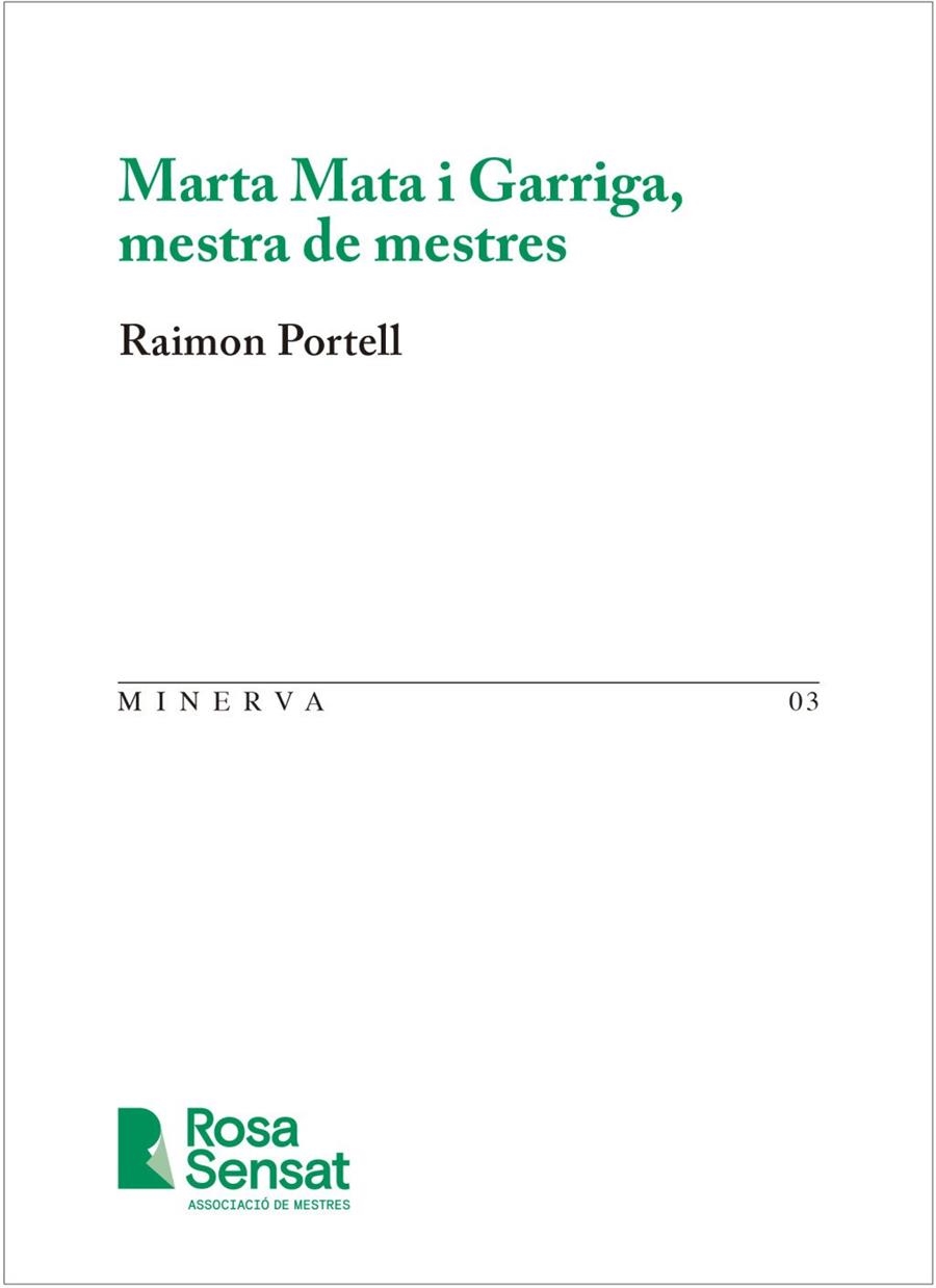 MARTA MATA I GARRIGA, MESTRA DE MESTRES | 9791399004540 | PORTELL, RAIMON