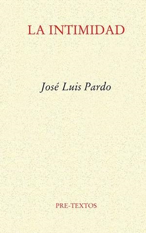 INTIMIDAD, LA | 9788481911237 | PARDO, J.L.