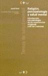 RELIGION, PSICOPATOLOGIA Y SALUD MENTAL | 9788449307416 | FONT, JORDI